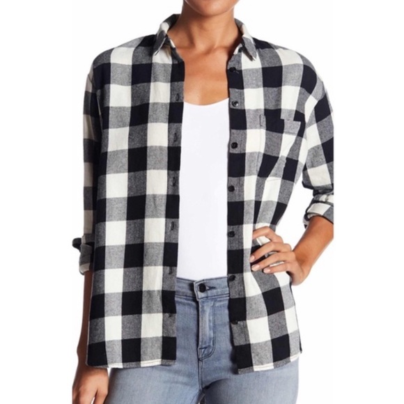 Madewell NWOT Oversized Buffalo Plaid Flannel - Picture 2 of 10
